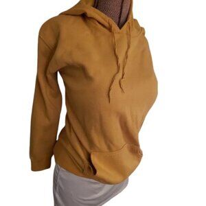 Flirtitude Active Yellow Cotton Blend Hoodie, Sz S